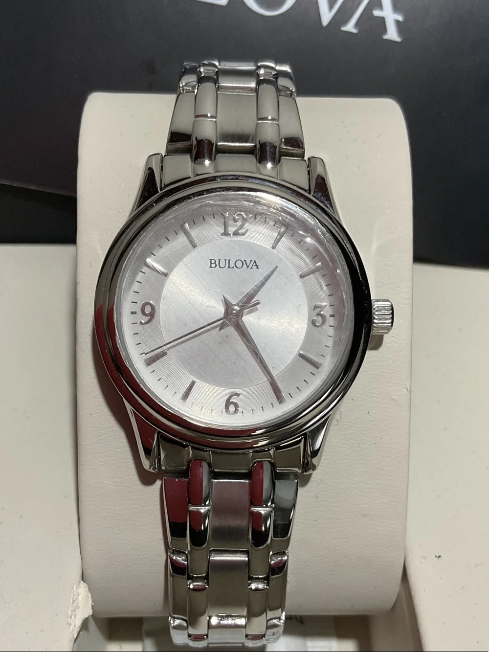 Bulova Women’s Stainless Steel Quartz Watch 30mm 96L005